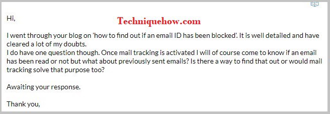 know if blocked on gmail