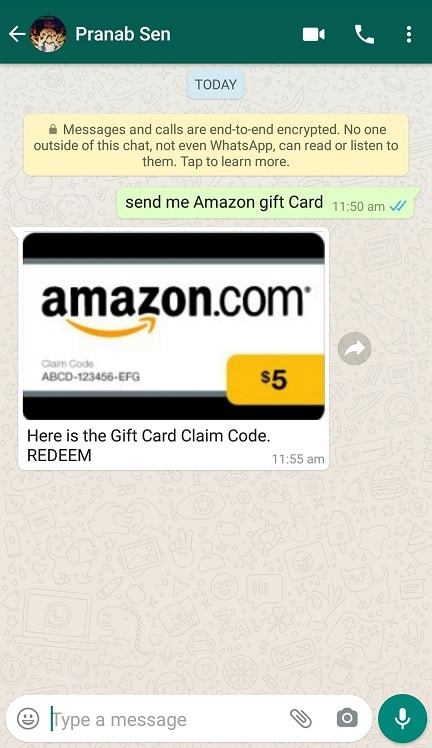 Send An Amazon Gift Card To Someone Via Whatsapp Or Mail Techniquehow