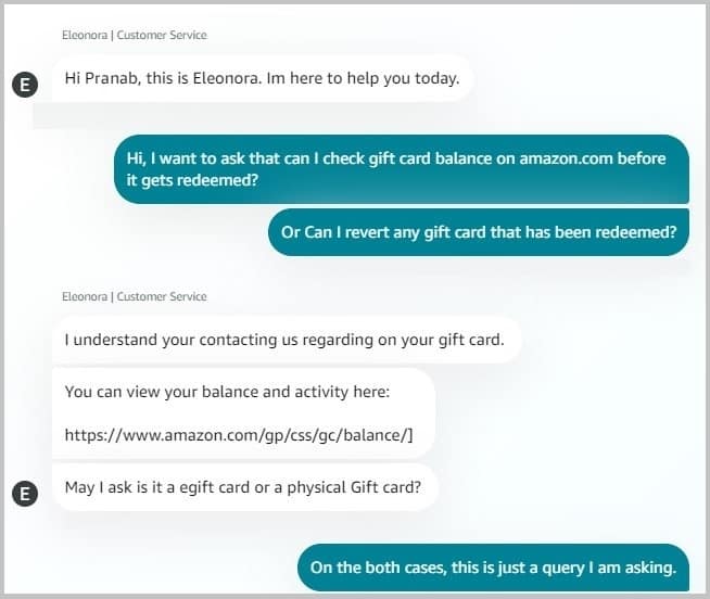 gift card balance check