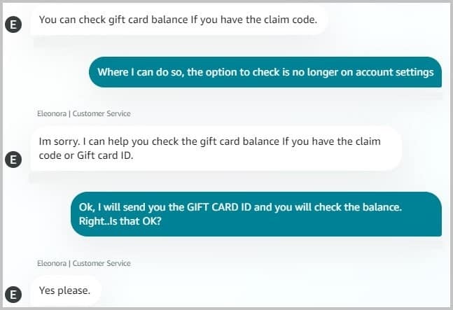 unredeem gift card balance 