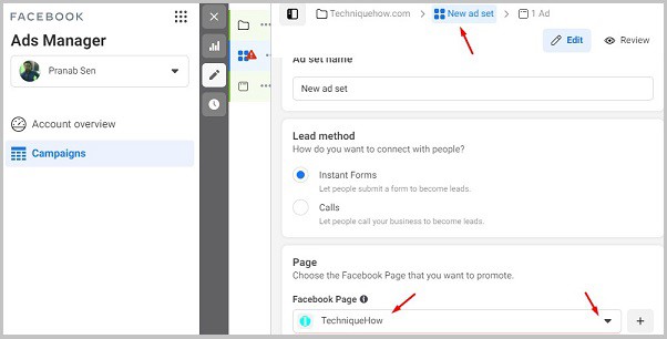 select page carousel