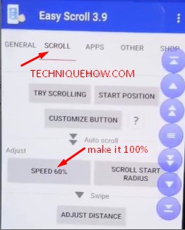 Easy Scroll setup