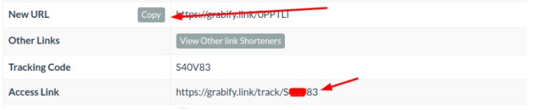 access code & short link