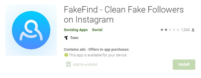 FakeFind instagram ID finder app