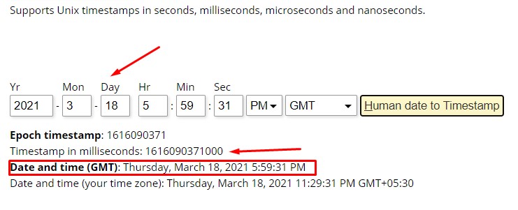 timestamp converter