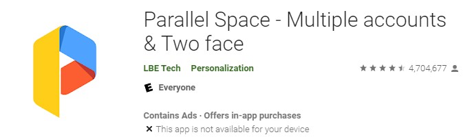 Parallel Space app