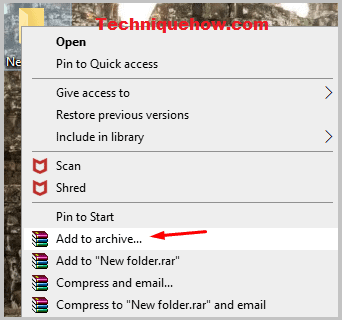 add to archive google drive folder