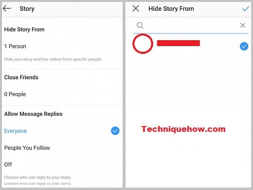 hide IG stories from