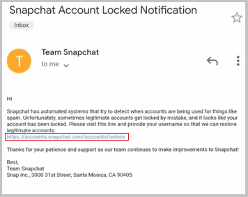  snapchat email link