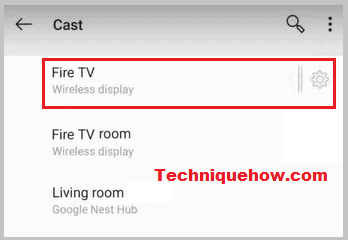 casting mobile screen to Firestick