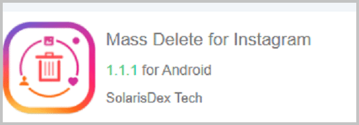 MASS DELETE FOR INSTAGRAM