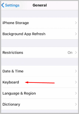 iphone red underline