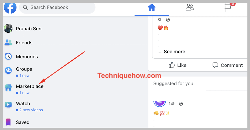 marketplace in facebook desktop