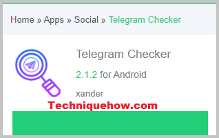 Telegram checker app
