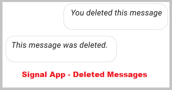 deleted message signal app