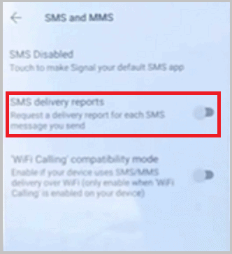 SMS Delivery Reports