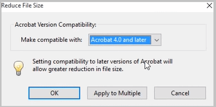 reduce file size ver 4 pdf