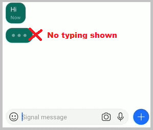 no typing signal app