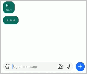 signal app online typing
