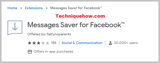 Messages Saver for Facebook