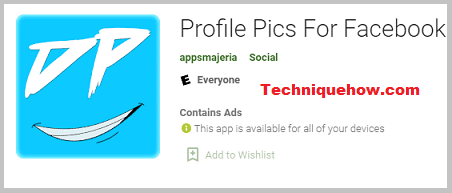 Profile Pics for Facebook app