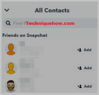 add friends snapchat contacts
