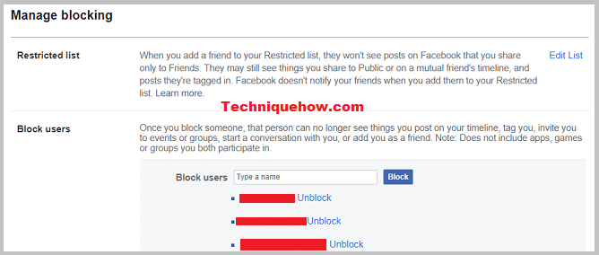 blocked users on facebook