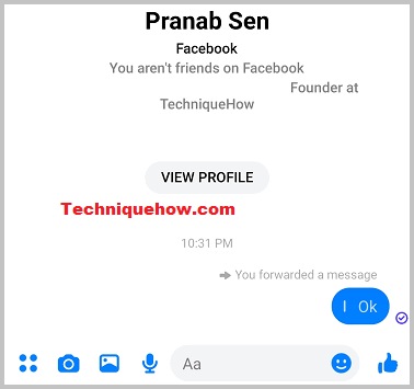 what see if forwarded on_Messenger