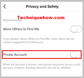 tiktok privacy for public account