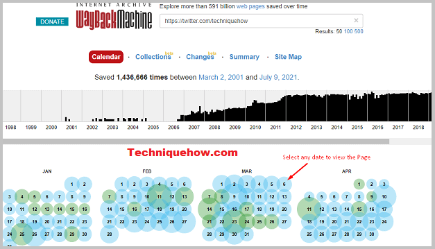 view tweets deleted page archive.org