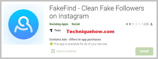 FakeFind app