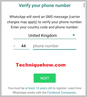 register whatsapp again