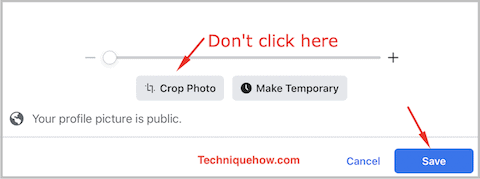 How To Skip Cropping Facebook Profile Picture Full Size Techniquehow