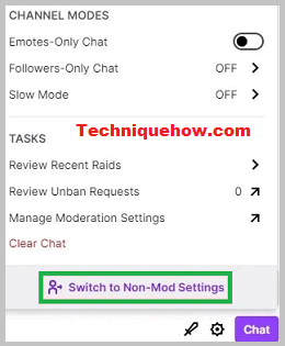 switch to non-mod settings twitch