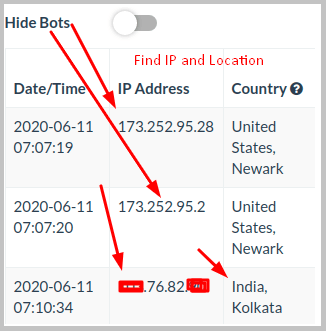 tiktok grabify location IP