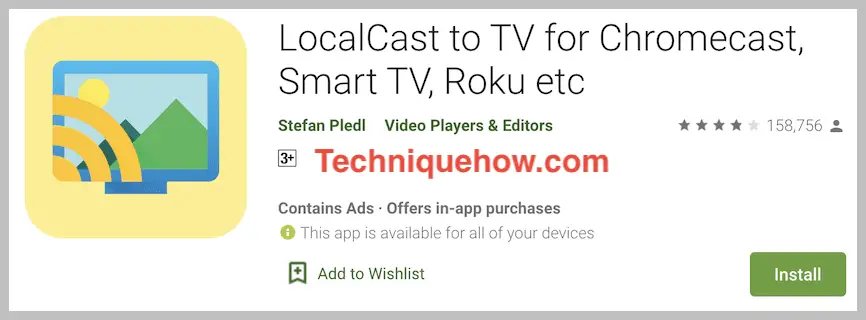 LocalCast to TV app