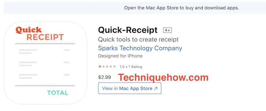 Quick Receipt App