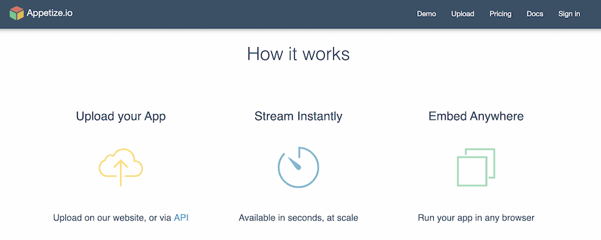 appetize.io for ipad