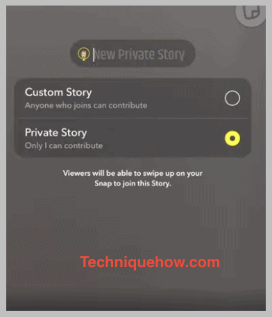 custom or private story