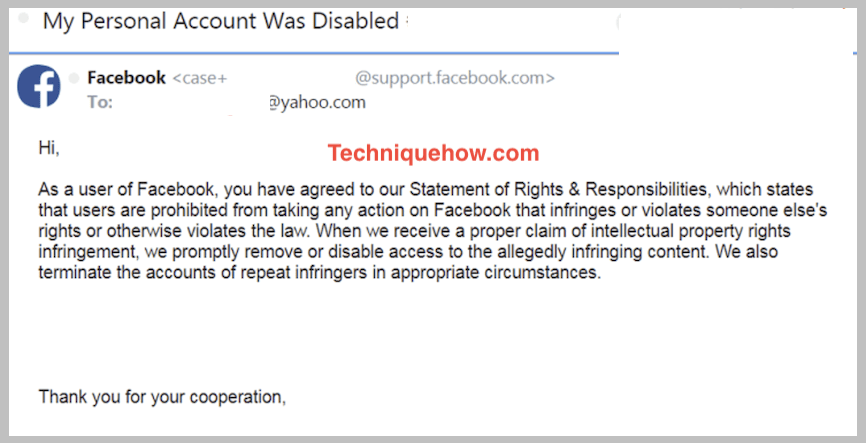 facebook disabled account reasons