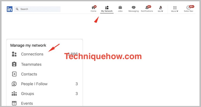 linkedin connections click