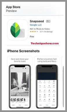 snapseed ios app
