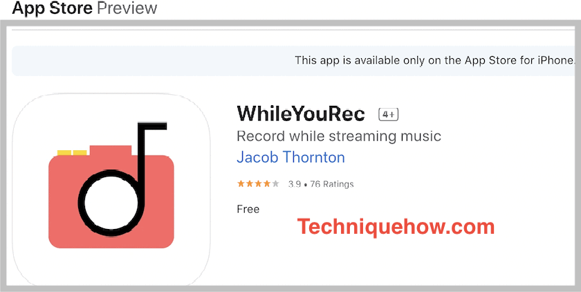 whileyourec app iphone