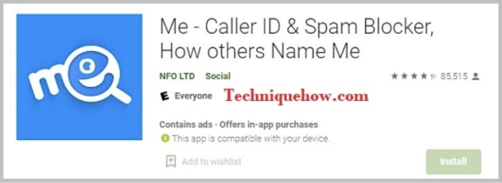Me- called Id track app