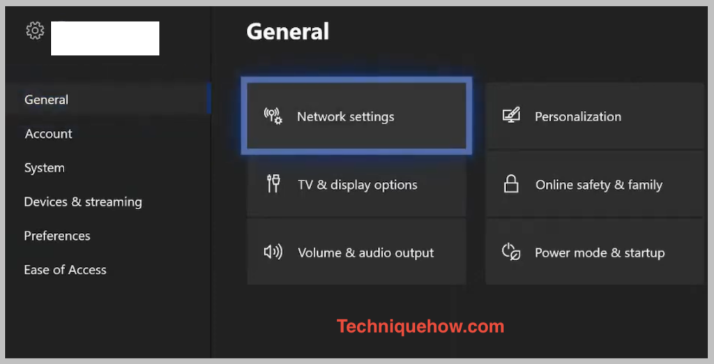 Network Settings Xbox