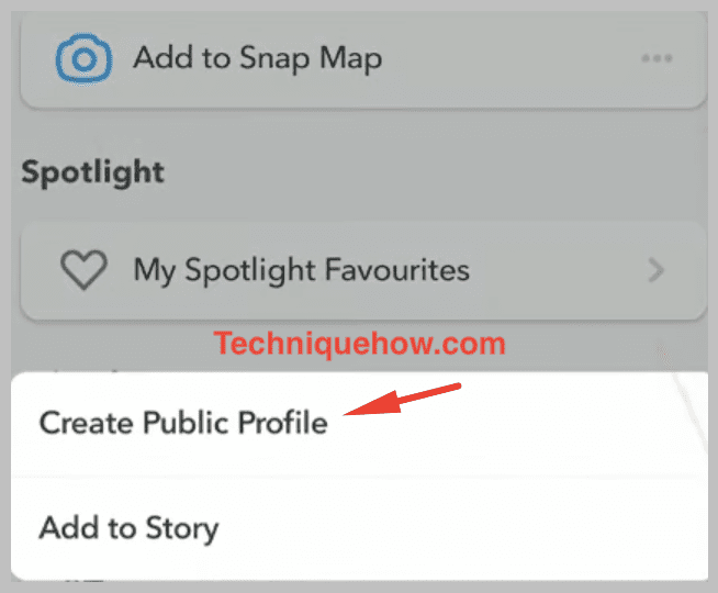 create public profile
