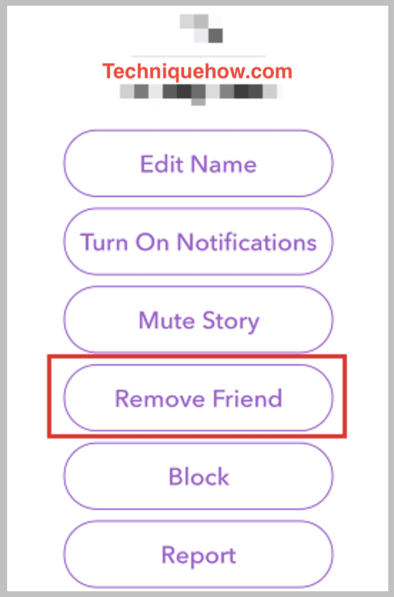 remove snapchat friend