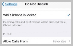 DND iPhone