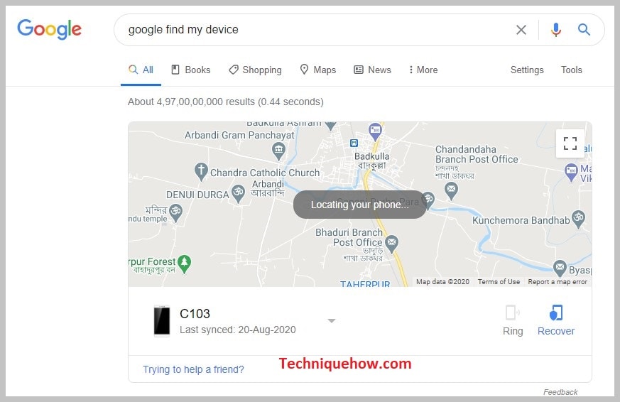 Google Find my device 1
