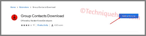 Group contacts download extension 1